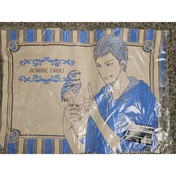 Kuroko No Basket Aomine Daiki Canvas Tote Bag 18X13" Brand New US Seller - Picture 2 of 5